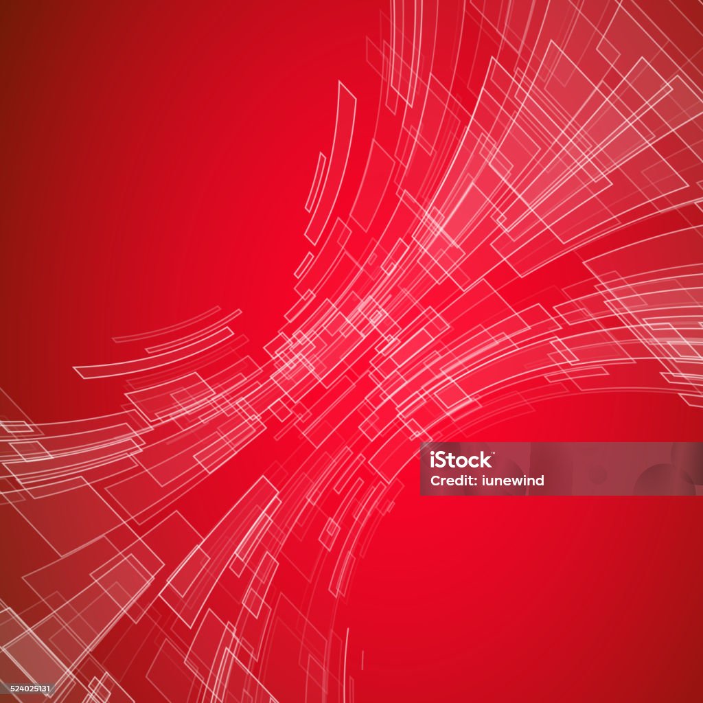 Abstract Red Tech Stock Illustration - Download Image Now - Abstract ...