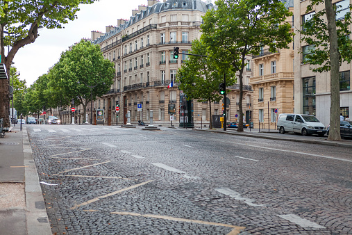 Paris street landmark street