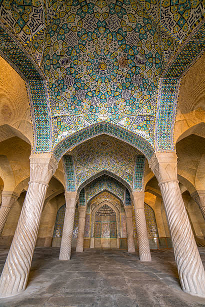 istock Beautiful columns in Vakil Mosque, Shiraz, Iran 524026400