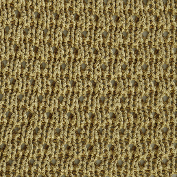 istock Pale yellow wool knitted fabric texture. 524027058