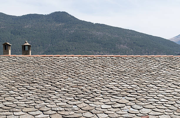 istock Slate roof detail 524027170