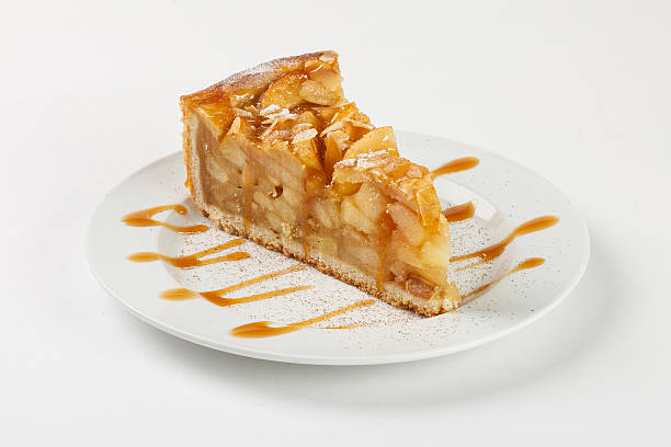 istock Delicious apple pie charlotte with caramel 524029358