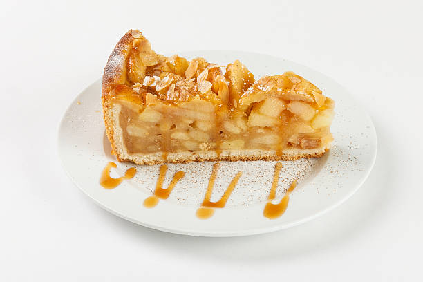 istock Delicious apple pie charlotte with caramel 524029528