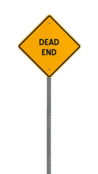도로 팻말 - dead end sign 뉴스 사진 이미지