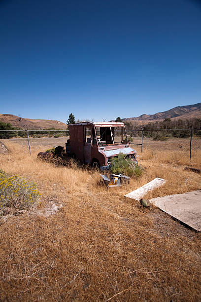 istock Old rusty abandoned Delivery truck 524032612