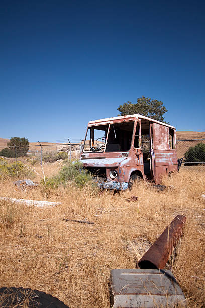 istock Old rusty abandoned Delivery truck 524032880
