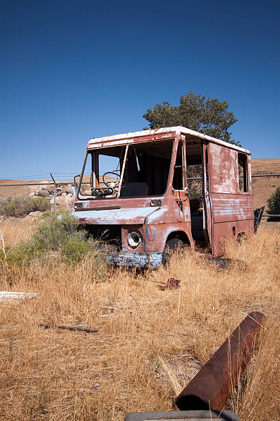 istock Old rusty abandoned Delivery truck 524032918