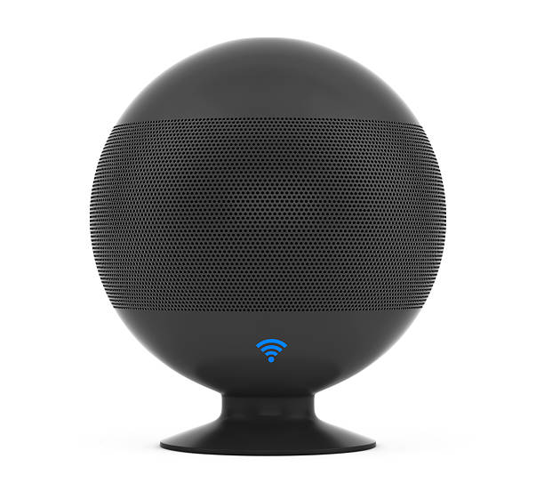istock Wireless Speakers with Wi-Fi Sign. 3d Rendering 524034282