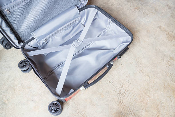 istock Opening suitcase for packing the cloth 524035212