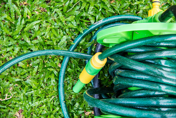 istock Rubber tube in the garden. 524036898