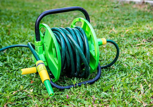 istock Rubber tube in the garden. 524037060