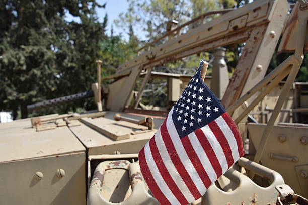 Old American military vehicle