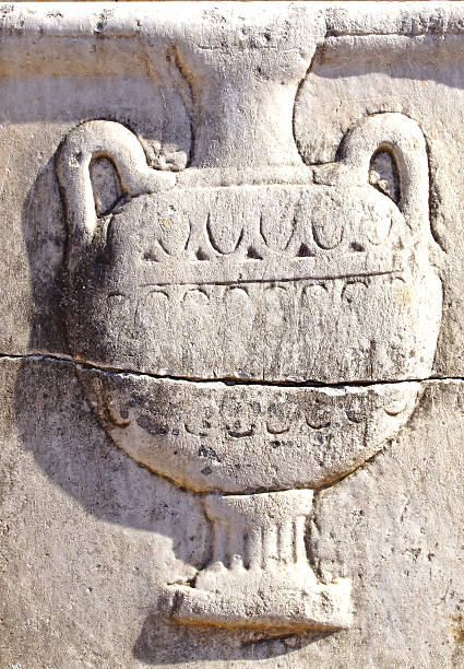 istock Fragment of a bas-relief in ancient city Ephesus. 524048493