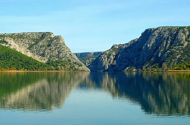 Visovac lake in Croatia