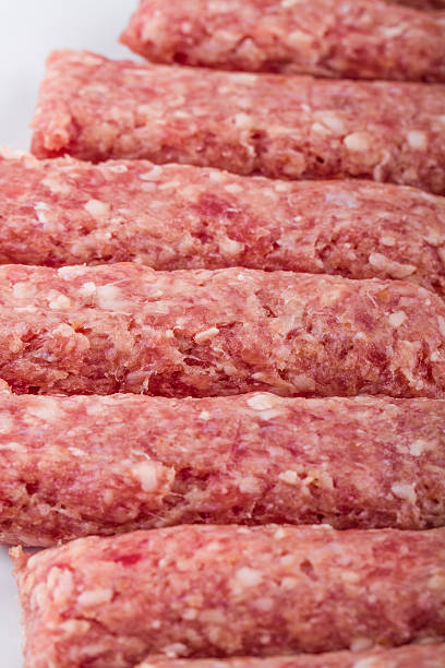 istock Raw Meatball Serving On a White Plate 524052381