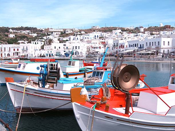 istock Greek Fishing Boats 524052987