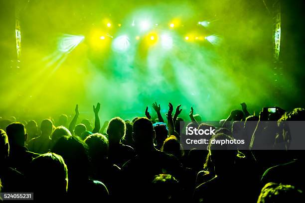 Concert Crowd Stock Photo - Download Image Now - Audience, Cheering, People