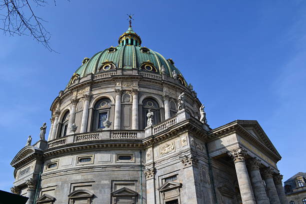 istock Marble Church in Copenhagen Against a Bright Blue Sky 524055851