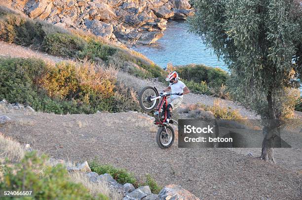 Moto Trial Adventure Stock Photo - Download Image Now - Acrobatic Activity, Adventure, Agility