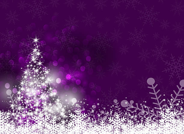 Tải ngay 666 Xmas background purple Cho màn hình, tạo không gian Giáng sinh đầy màu sắc