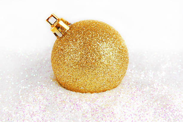 istock christmas golden bauble with glitter 524070153