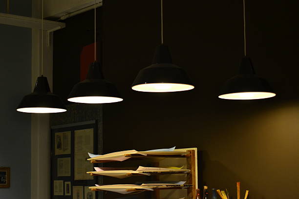istock Hanging Lamps in a Study Room 524070737