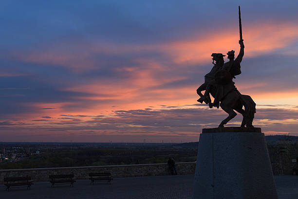 The Monument to Kaiser Wilhelm I at the Deutsches Eck in Koblenz was erected in 1897 to honor the first German Emperor and symbolize German unity.