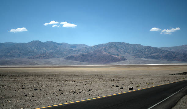 Mountain Road - Scenic view - Death Valley stock photo