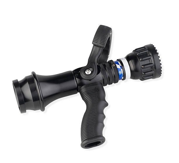 istock Hose spray gun the fire gear accessory 524071579