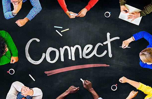 istock Multiethnic Group of People and Connect Concept 524071773