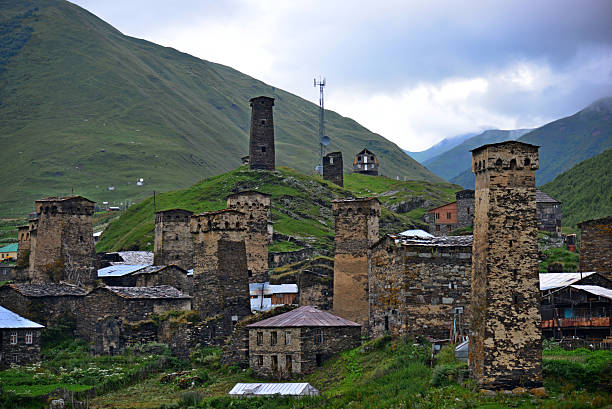 istock Towers in Ushguli, Upper Svaneti, Georgia 524072873