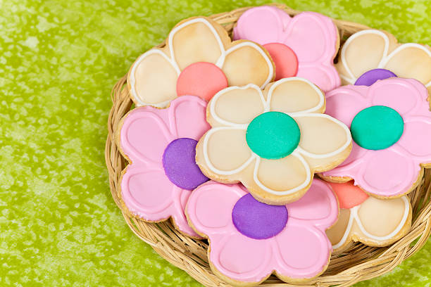 istock Homemade sugar cookies shaped like flowers 524073011