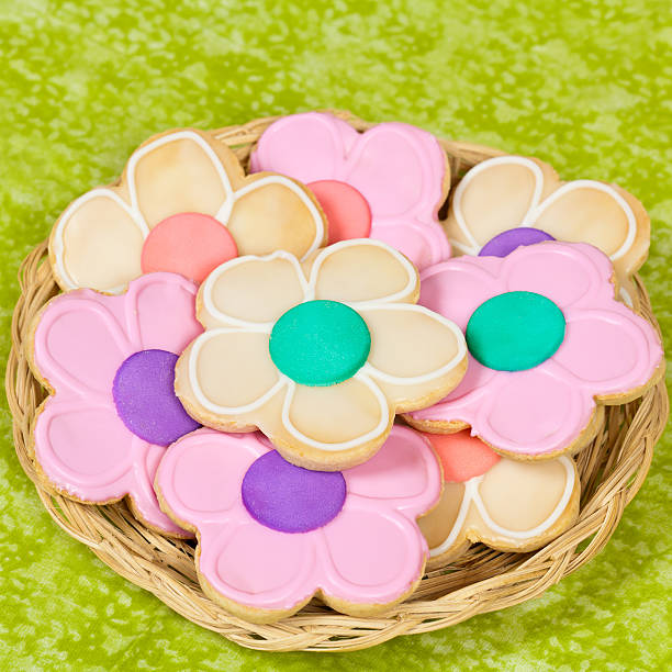 istock Homemade sugar cookies shaped like flowers 524073015