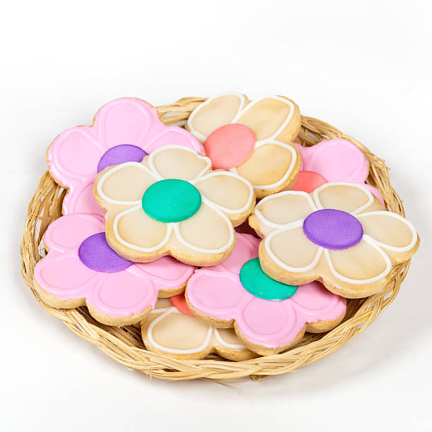 istock Homemade sugar cookies shaped like flowers 524073033