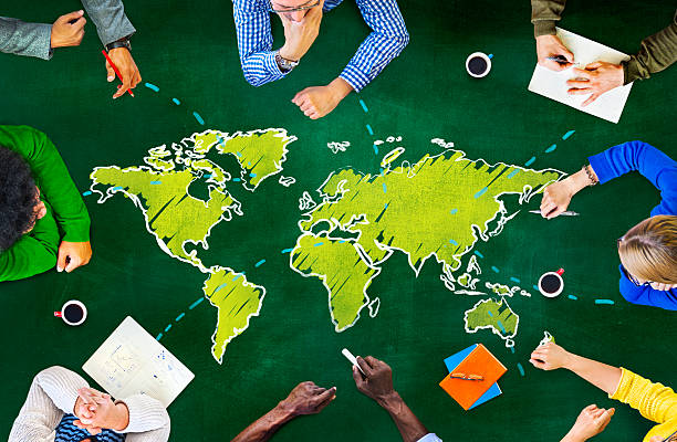 istock Group of People Blackboard Global Communications Concept 524085471
