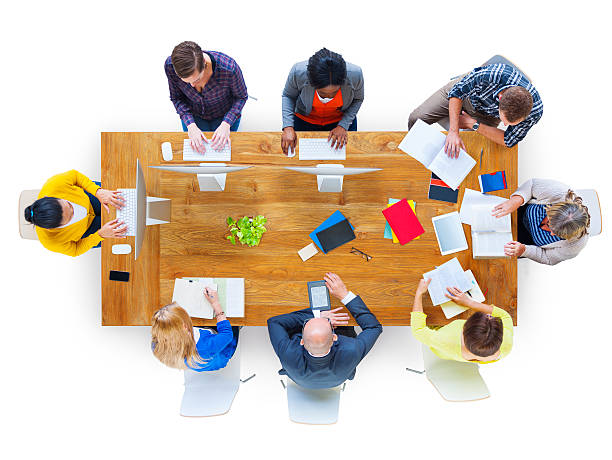 istock Group of Business People in a Meeting 524088073