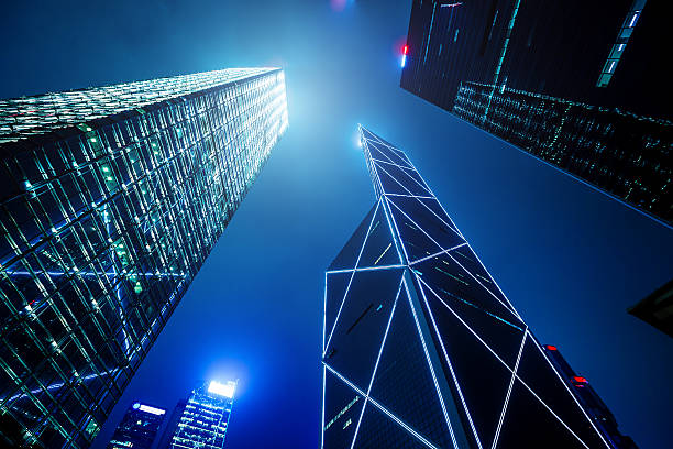 istock Hong Kong financial district at twilight 524088187