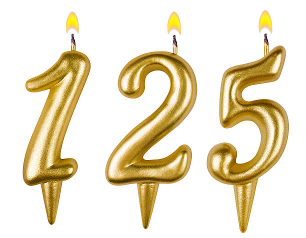 istock candles number one hundred twenty five isolated on white 524088323
