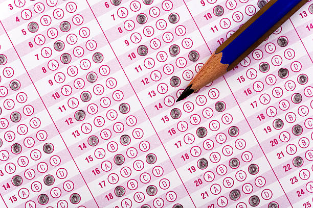 istock optical form of an examination with pencil 524088719