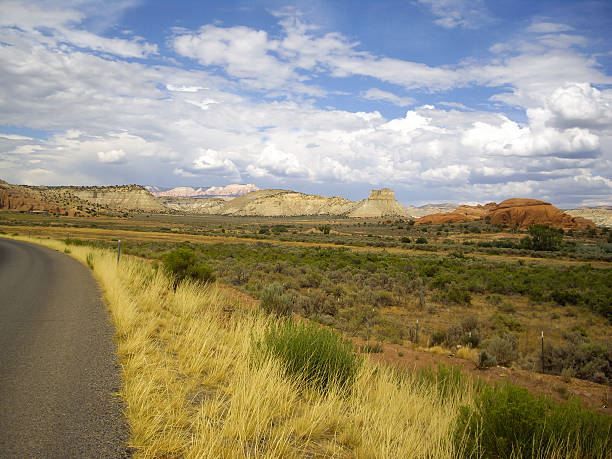 Scenic rural road in Utah