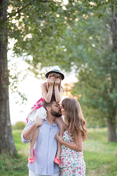 istock Happy young family on picnic 524089205