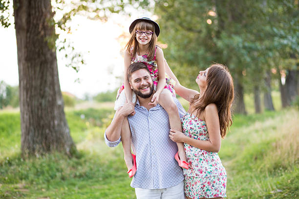 istock Happy young family on picnic 524089233