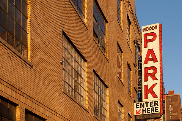 istock Building Garage Park Sign in Manhattan NYC 524090881