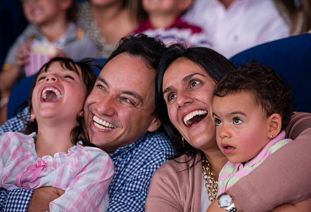 istock Happy family at the cinema 524090931