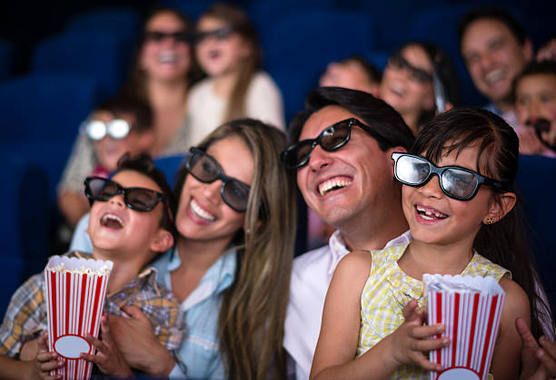 istock Family having fun at the cinema 524090981