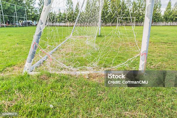 Old Soccer Goal Stock Photo - Download Image Now - Aspirations, Backgrounds, Competition