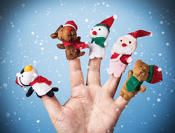 istock Christmas toys put on a hand 524128659