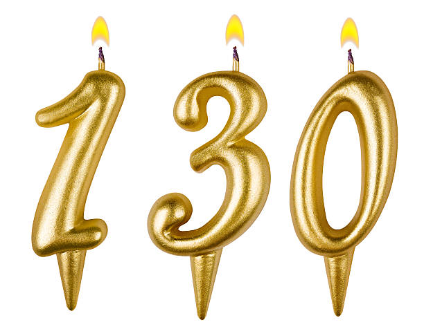 istock candles number one hundred thirty isolated on white background 524128797