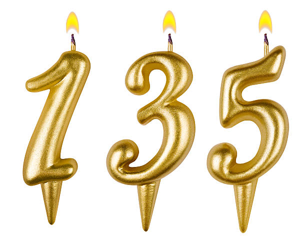 istock candles number one hundred thirty five isolated on white 524128799