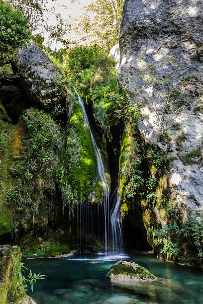 istock beautiful waterfall in the mountains in Pamplona 524129429